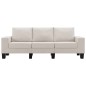 vidaXL 3-Sitzer-Sofa Creme Stoff vidaXL 3-Sitzer-Sofa Creme Stoff
