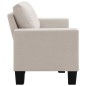 vidaXL 3-Sitzer-Sofa Creme Stoff vidaXL 3-Sitzer-Sofa Creme Stoff