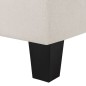 vidaXL 3-Sitzer-Sofa Creme Stoff vidaXL 3-Sitzer-Sofa Creme Stoff