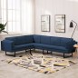 vidaXL Ecksofa Blau Stoff vidaXL Ecksofa Blau Stoff