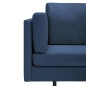 vidaXL Ecksofa Blau Stoff vidaXL Ecksofa Blau Stoff