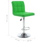 vidaXL Barhocker 2 Stk. Grün Kunstleder vidaXL Barhocker 2 Stk. Grün Kunstleder