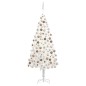 vidaXL Künstlicher Weihnachtsbaum mit Beleuchtung & Kugeln Weiß 210 cm vidaXL Künstlicher Weihnachtsbaum mit Beleuchtung & Kugeln Weiß 210 cm