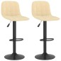 vidaXL Barhocker 2 Stk. Creme Samt vidaXL Barhocker 2 Stk. Creme Samt