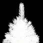 vidaXL Künstlicher Weihnachtsbaum mit Beleuchtung & Kugeln Weiß 210 cm vidaXL Künstlicher Weihnachtsbaum mit Beleuchtung & Kugeln Weiß 210 cm