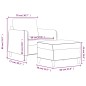 vidaXL Sessel mit Hocker Creme 60 cm Stoff vidaXL Sessel mit Hocker Creme 60 cm Stoff