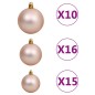vidaXL Künstlicher Weihnachtsbaum mit Beleuchtung & Kugeln Weiß 210 cm vidaXL Künstlicher Weihnachtsbaum mit Beleuchtung & Kugeln Weiß 210 cm