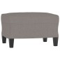 vidaXL Sessel mit Hocker Taupe 60 cm Stoff vidaXL Sessel mit Hocker Taupe 60 cm Stoff