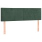 vidaXL Boxspringbett mit Matratze Dunkelgrün 140x190 cm Samt vidaXL Boxspringbett mit Matratze Dunkelgrün 140x190 cm Samt