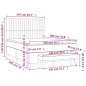 vidaXL Boxspringbett mit Matratze Creme 140x190 cm Stoff vidaXL Boxspringbett mit Matratze Creme 140x190 cm Stoff