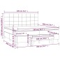 vidaXL Boxspringbett mit Matratze Creme 200x200 cm Stoff vidaXL Boxspringbett mit Matratze Creme 200x200 cm Stoff