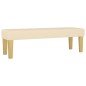 vidaXL Boxspringbett mit Matratze Creme 200x200 cm Stoff vidaXL Boxspringbett mit Matratze Creme 200x200 cm Stoff