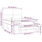 vidaXL Boxspringbett mit Matratze Schwarz 140x200 cm Kunstleder vidaXL Boxspringbett mit Matratze Schwarz 140x200 cm Kunstleder
