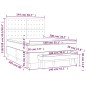 vidaXL Boxspringbett mit Matratze Creme 140x200 cm Stoff vidaXL Boxspringbett mit Matratze Creme 140x200 cm Stoff