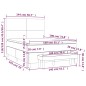vidaXL Boxspringbett mit Matratze Schwarz 140x190 cm Kunstleder vidaXL Boxspringbett mit Matratze Schwarz 140x190 cm Kunstleder