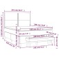 vidaXL Boxspringbett mit Matratze Grau 140x190 cm Kunstleder vidaXL Boxspringbett mit Matratze Grau 140x190 cm Kunstleder
