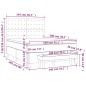 vidaXL Boxspringbett mit Matratze Grau 140x200 cm Kunstleder vidaXL Boxspringbett mit Matratze Grau 140x200 cm Kunstleder
