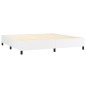 vidaXL Boxspringbett mit Matratze Weiß 200x200 cm Kunstleder vidaXL Boxspringbett mit Matratze Weiß 200x200 cm Kunstleder