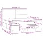 vidaXL Boxspringbett mit Matratze Weiß 200x200 cm Kunstleder vidaXL Boxspringbett mit Matratze Weiß 200x200 cm Kunstleder