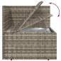 vidaXL 12-tlg. Garten-Lounge-Set mit Kissen Grau Poly Rattan vidaXL 12-tlg. Garten-Lounge-Set mit Kissen Grau Poly Rattan