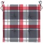 vidaXL Gartenstuhl-Kissen 6Stk. Rot Karomuster 50x50x3cm Oxford-Gewebe vidaXL Gartenstuhl-Kissen 6Stk. Rot Karomuster 50x50x3cm Oxford-Gewebe