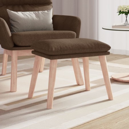 vidaXL Fußhocker Braun 45x29,5x35 cm Stoff