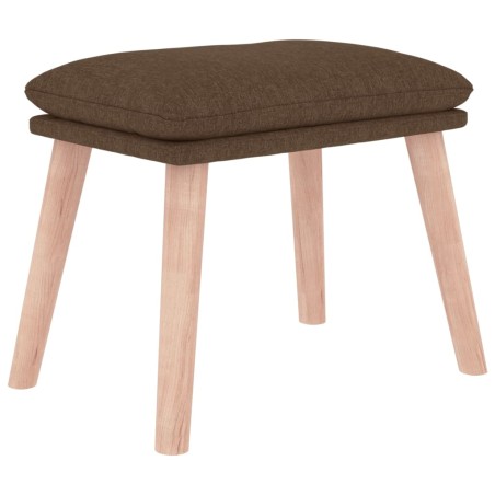 vidaXL Fußhocker Braun 45x29,5x35 cm Stoff