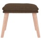 vidaXL Fußhocker Braun 45x29,5x35 cm Stoff vidaXL Fußhocker Braun 45x29,5x35 cm Stoff