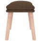 vidaXL Fußhocker Braun 45x29,5x35 cm Stoff vidaXL Fußhocker Braun 45x29,5x35 cm Stoff