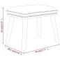 vidaXL Fußhocker Braun 45x29,5x35 cm Stoff vidaXL Fußhocker Braun 45x29,5x35 cm Stoff