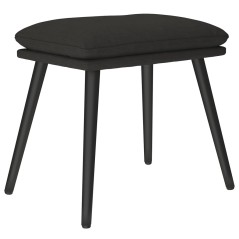 vidaXL Fußhocker Schwarz 45x29,5x35 cm Stoff