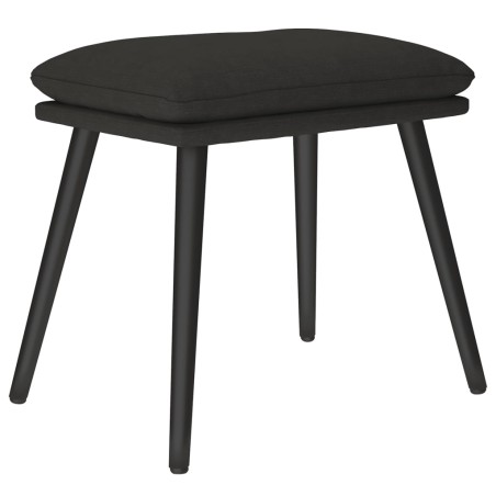 vidaXL Fußhocker Schwarz 45x29,5x35 cm Stoff