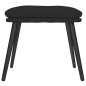 vidaXL Fußhocker Schwarz 45x29,5x35 cm Stoff vidaXL Fußhocker Schwarz 45x29,5x35 cm Stoff