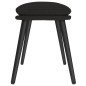 vidaXL Fußhocker Schwarz 45x29,5x35 cm Stoff vidaXL Fußhocker Schwarz 45x29,5x35 cm Stoff
