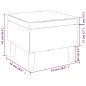 vidaXL Hocker mit Holzbeinen Weinrot Samt vidaXL Hocker mit Holzbeinen Weinrot Samt