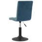 vidaXL Esszimmerstühle 2 Stk. Drehbar Blau Samt vidaXL Esszimmerstühle 2 Stk. Drehbar Blau Samt