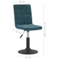 vidaXL Esszimmerstühle 2 Stk. Drehbar Blau Samt vidaXL Esszimmerstühle 2 Stk. Drehbar Blau Samt