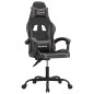 vidaXL Gaming-Stuhl Drehbar Schwarz und Grau Kunstleder vidaXL Gaming-Stuhl Drehbar Schwarz und Grau Kunstleder