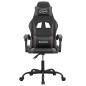 vidaXL Gaming-Stuhl Drehbar Schwarz und Grau Kunstleder vidaXL Gaming-Stuhl Drehbar Schwarz und Grau Kunstleder