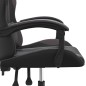 vidaXL Gaming-Stuhl Drehbar Schwarz und Grau Kunstleder vidaXL Gaming-Stuhl Drehbar Schwarz und Grau Kunstleder