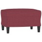 vidaXL Sessel mit Hocker Weinrot 60 cm Stoff vidaXL Sessel mit Hocker Weinrot 60 cm Stoff