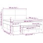 vidaXL Boxspringbett mit Matratze Weiß 180x200 cm Kunstleder vidaXL Boxspringbett mit Matratze Weiß 180x200 cm Kunstleder