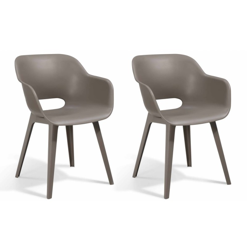 Keter Gartenstühle Akola 2 Stk. Cappuccino-Braun Keter Gartenstühle Akola 2 Stk. Cappuccino-Braun