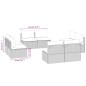 vidaXL Garten-Mittelsofas 8 Stk. Grau 57x57x56 cm Poly Rattan vidaXL Garten-Mittelsofas 8 Stk. Grau 57x57x56 cm Poly Rattan