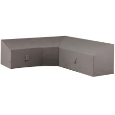 Madison Loungemöbel-Abdeckung in L-Form 300x300x90 cm Grau 