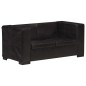 vidaXL 2-Sitzer-Sofa Schwarz Echtleder vidaXL 2-Sitzer-Sofa Schwarz Echtleder