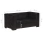 vidaXL 2-Sitzer-Sofa Schwarz Echtleder vidaXL 2-Sitzer-Sofa Schwarz Echtleder