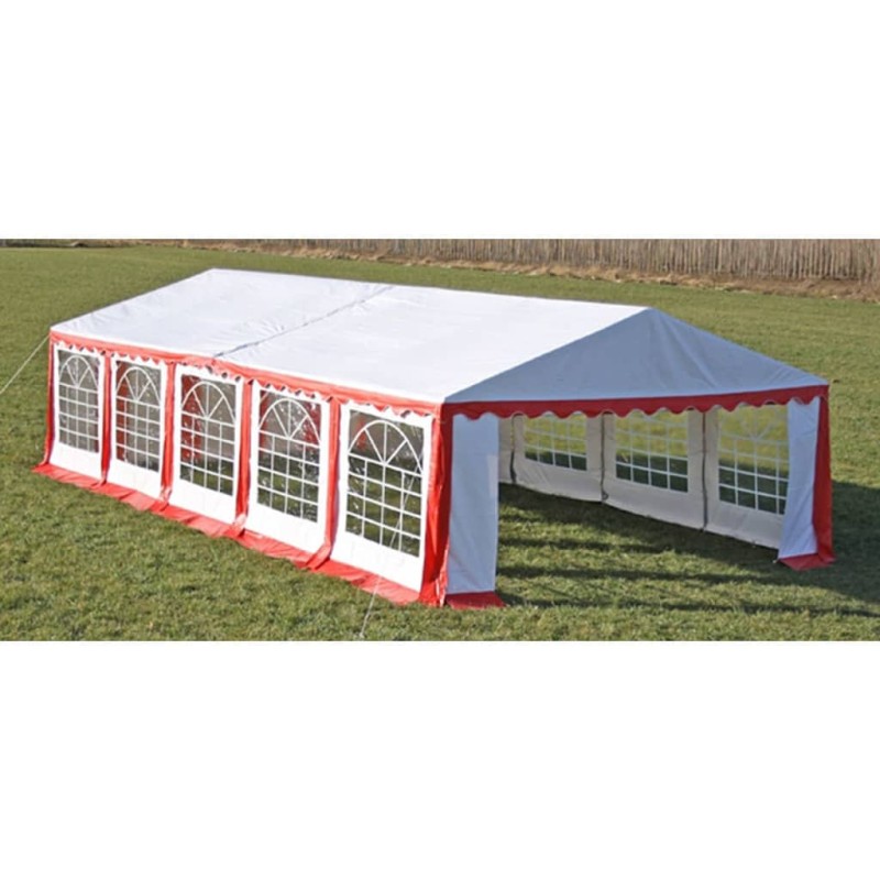 Ersatzdach Dachplane Zeltdach Seitenteile 10 x 5 m Rot&Weiß Ersatzdach Dachplane Zeltdach Seitenteile 10 x 5 m Rot&Weiß