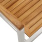 vidaXL Gartenstühle 2 Stk. Massivholz Teak und Edelstahl vidaXL Gartenstühle 2 Stk. Massivholz Teak und Edelstahl
