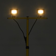 vidaXL LED-Fluter mit Stativ 2x10 W Warmweiß